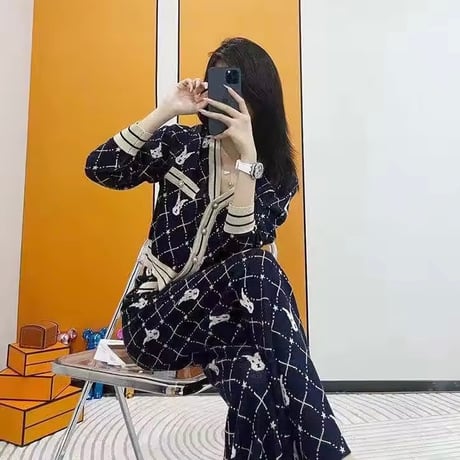 ラビットクロスニットセットアップ 2色展開