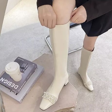 パールライン ロングブーツ 2色展開