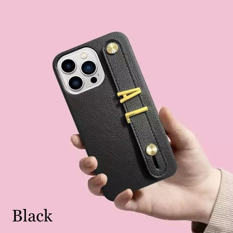 【文字入れ】カスタムレザー iPhoneケース 9色展開