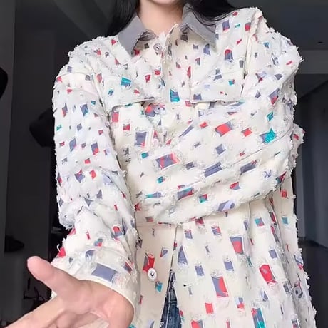 ミックスカラーステッチジャケット