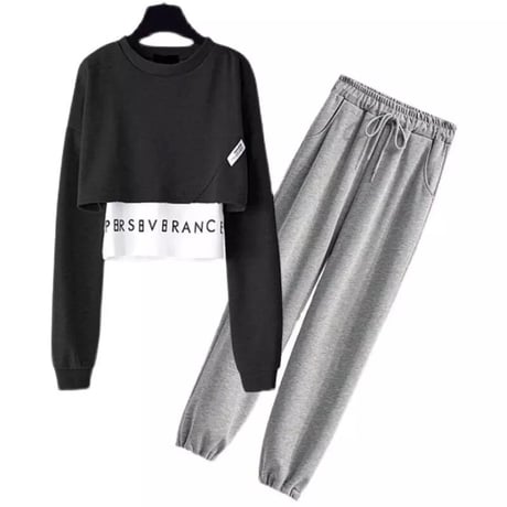 ロゴフェイクスウェット セットアップ 4色展開