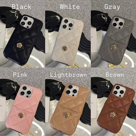 カメリアレザーiPhoneケース 6色展開