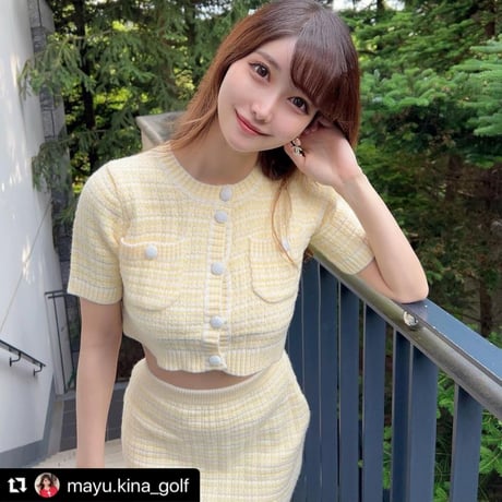 イエローソフトニット セットアップ