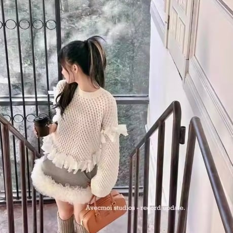 チュールヘムスカート