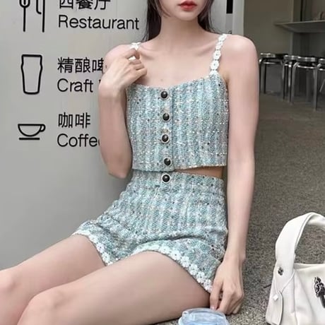 ミントツイードセットアップ