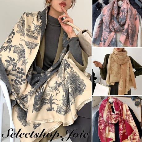 グラフィックデザイン ショール 5色展開