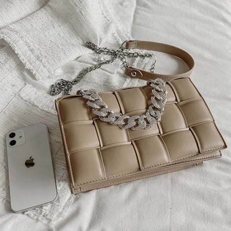 ジュエリーストラップ チェーンバッグ 7色展開