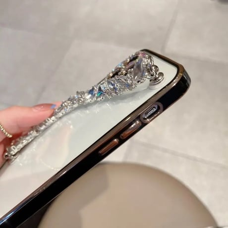 ビジューストラップ iPhoneケース 6色展開