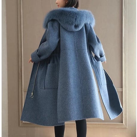 ロングウールコート 2色展開
