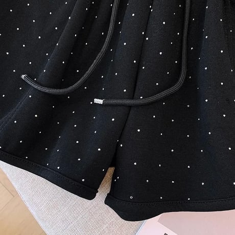 ラインストーン ショートパンツ 2色展開