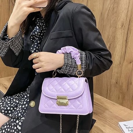 ギャザーストラップ キルティングバッグ 3色展開