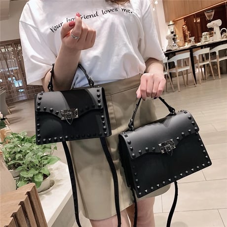 2way スタッズ ジェリーバッグ 5色展開