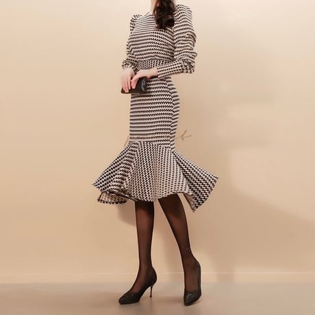 千鳥格子 フィッシュテールセットアップ