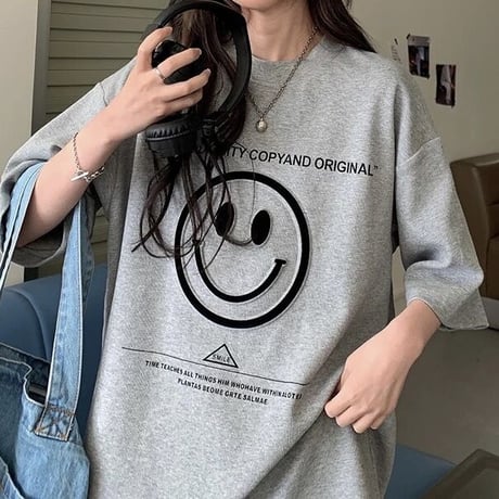 スマイリー オーバーTシャツ 2色展開