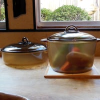 ガラス鍋とカゴの3点セット 超耐熱ガラス鍋 3㍑ | がらや商店