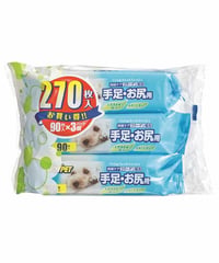 アース・ペット ウエットティッシュ手足・お尻用 3個パック