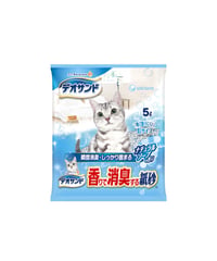 デオサンド 香りで消臭する紙砂 ナチュラルソープの香り 5L
