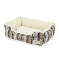 Homey ノルディック ニットスクエア ベッド S ブラウン
