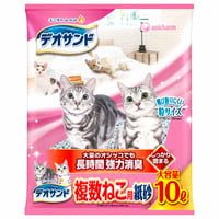 デオサンド 複数ねこ用紙砂 10L