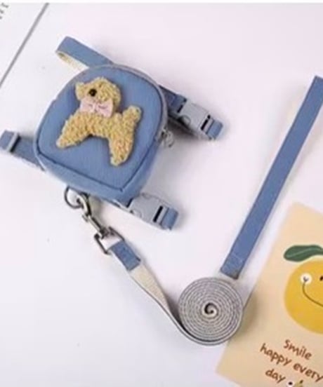ペット用リード付きバックパック