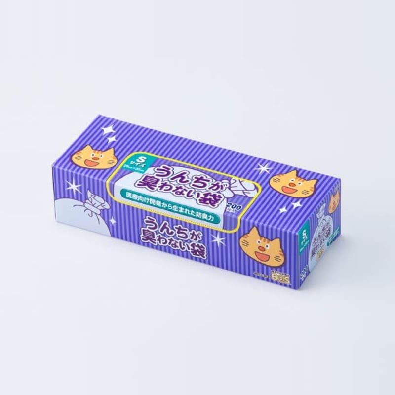 うんちが臭わない袋 消臭袋 Sサイズ 200枚 6セット 1200枚 BOS 驚異の防臭袋BOS うんちが臭わない袋 ペット用 SSサイズ 200枚