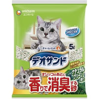 デオサンド オシッコのあとに香りで消臭する砂 ナチュラルグリーンの香り 5L