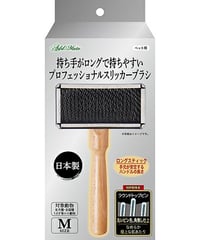 Add.Mate アドメイト ペット用ブラシ 持ち手がロングで持ちやすい プロフェッショナルスリッカーブラシM