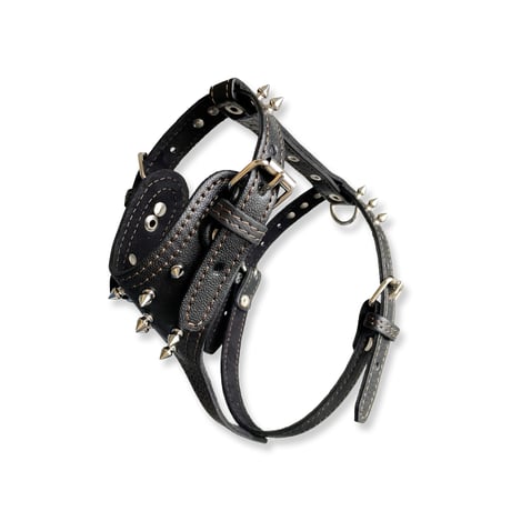 TOP DOG スパイク ハーネス ブラック　S