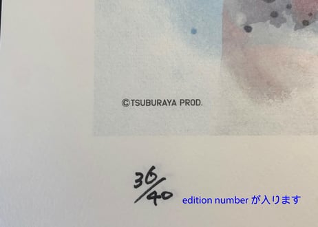 ウルトラマン フレームアート（Ｂタイプ）古谷敏直筆サイン、エディションナンバー入り