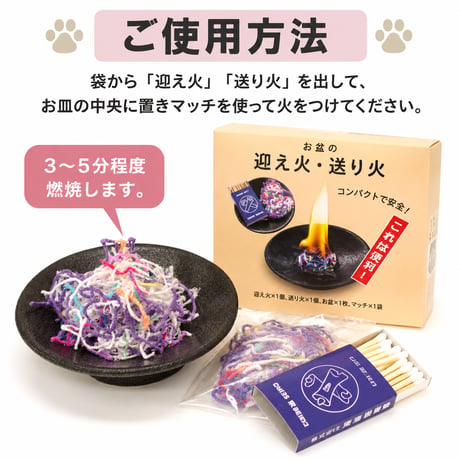 お盆の迎え火・送り火