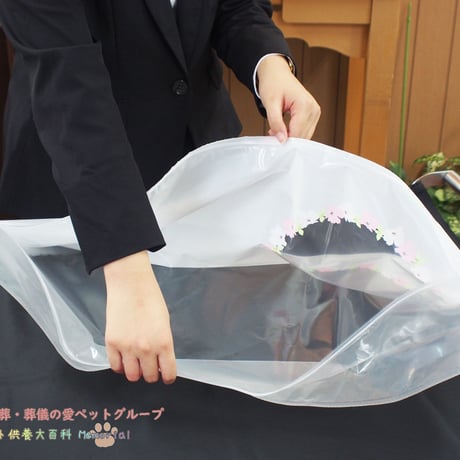 【ミニ数珠付きなお得なセット】ペット用棺（ひつぎ） 天使のつばさ　Sサイズ