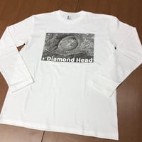 ダイヤモンドヘッド長袖へなTシャツ　ホワイト