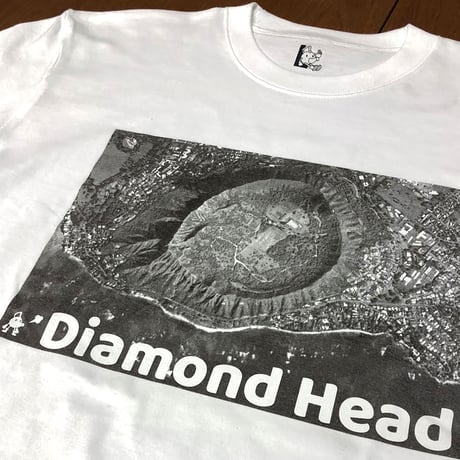 ダイヤモンドヘッド長袖へなTシャツ　ホワイト