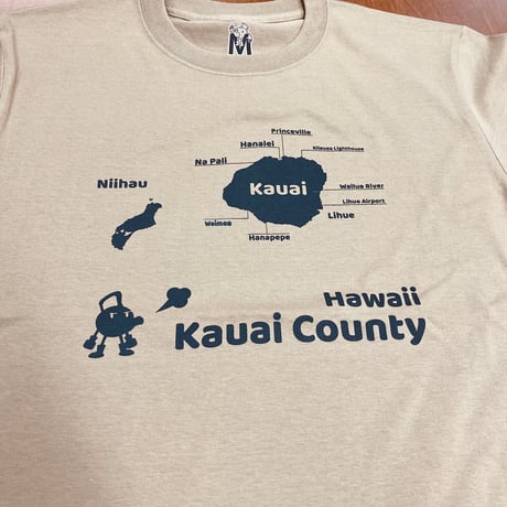 へなTシャツ　カウアイ島　カーキ
