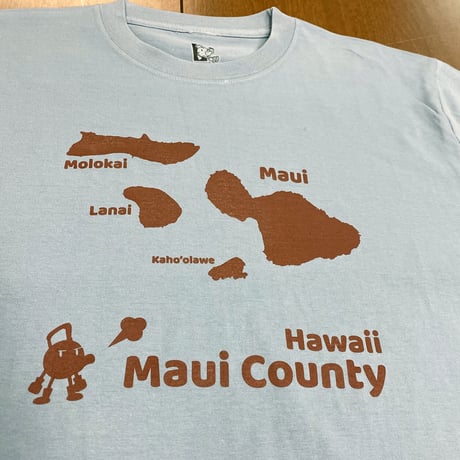 へなTシャツ　マウイ島　ペールブルー