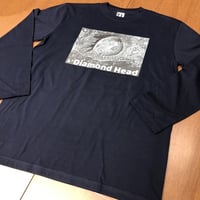 ダイヤモンドヘッド長袖へなTシャツ　ネイビー