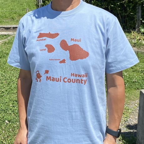 へなTシャツ　マウイ島　ペールブルー