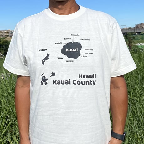 へなTシャツ　カウアイ島　バニラホワイト