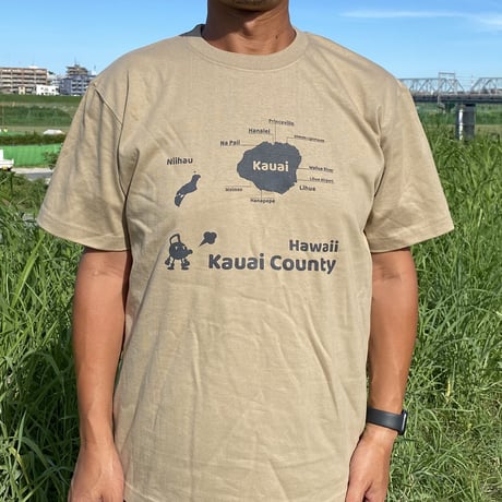 へなTシャツ　カウアイ島　カーキ