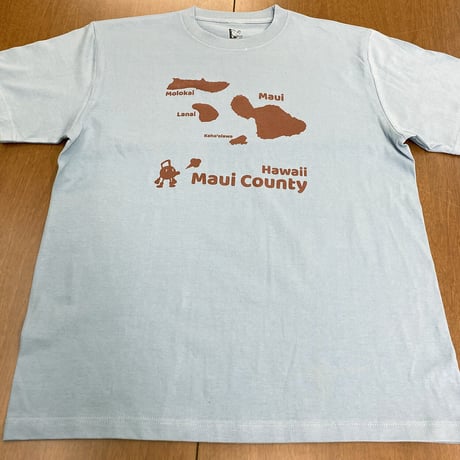 へなTシャツ　マウイ島　ペールブルー
