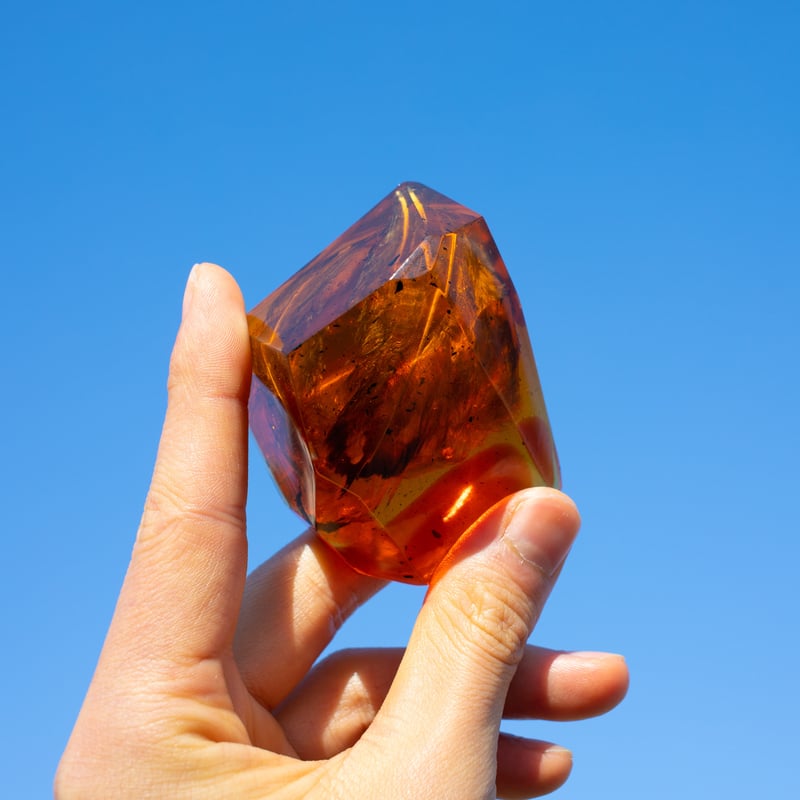 人工琥珀（鳥の羽Ver.）Artificial amber | nickelXP's STORE