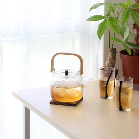 透明のやかん(ガラスケトル) Glass transparent kettle 直火対応