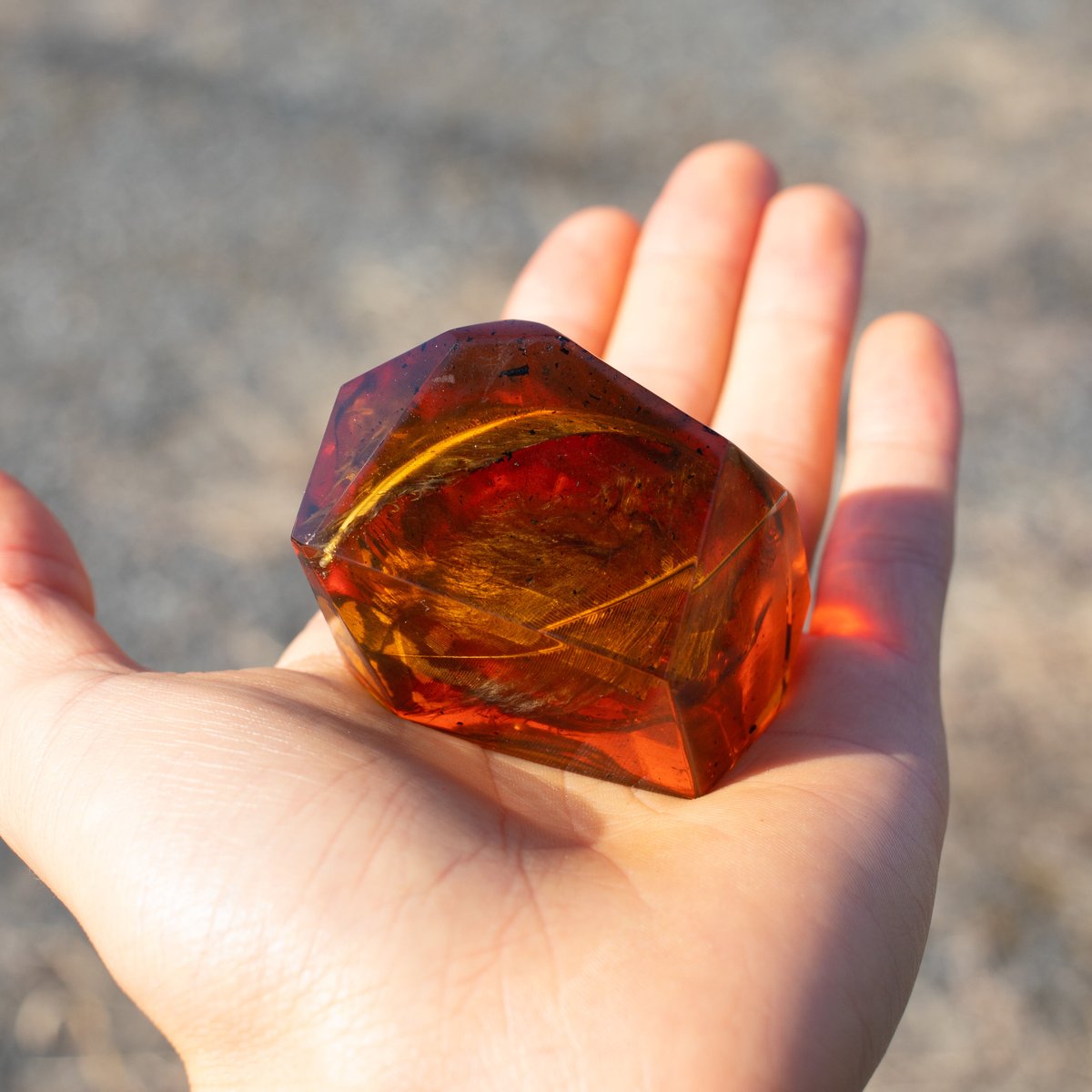 人工琥珀（鳥の羽Ver.）Artificial amber | nickelXP's STORE