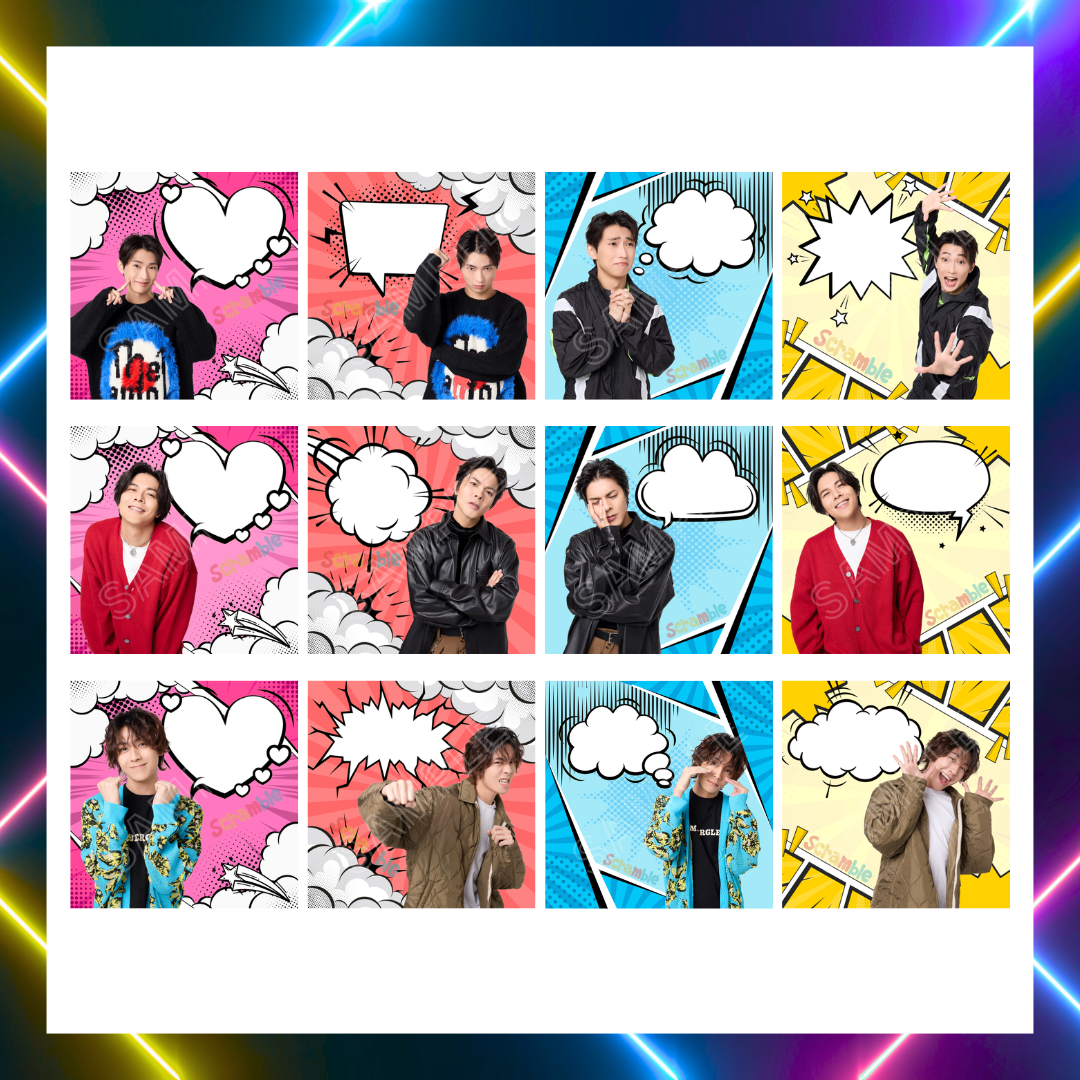 喜怒哀楽ランダムステッカー【scramble】 | RYO TAKIZAWA's STORE