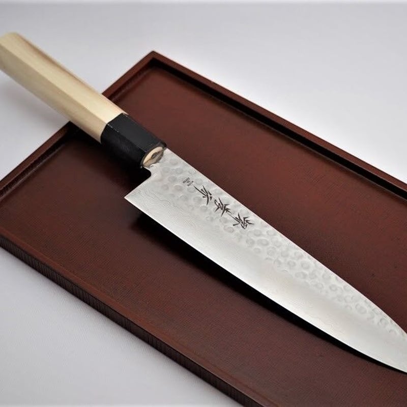 堺 柳刃包丁 刃渡り22cm 波紋出ています。 堺 柳刃包丁 刃渡り