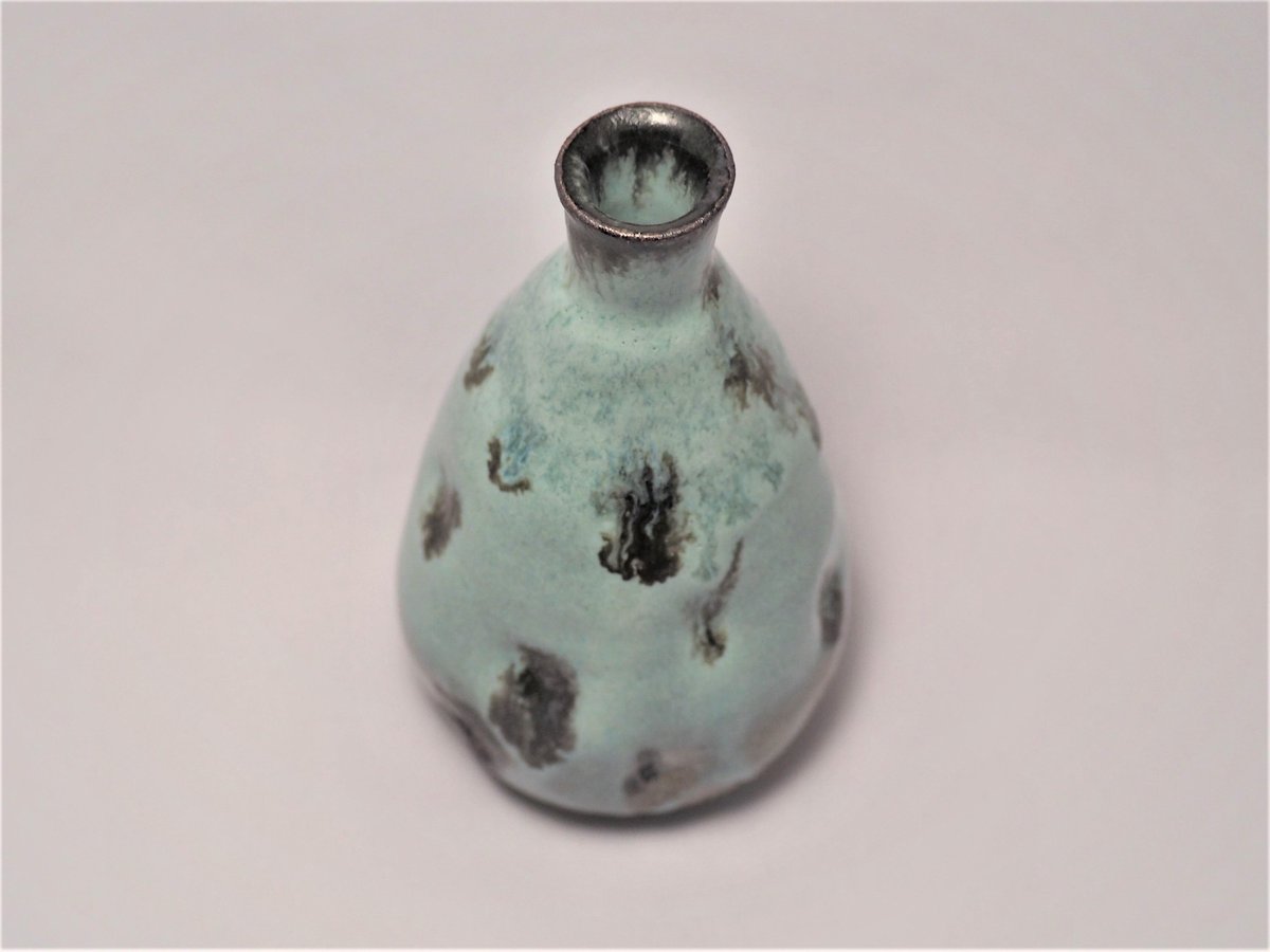 灰釉徳利 灰釉鉄彩 徳利 / Ash Glaze Iron-decoration Sake Bottle