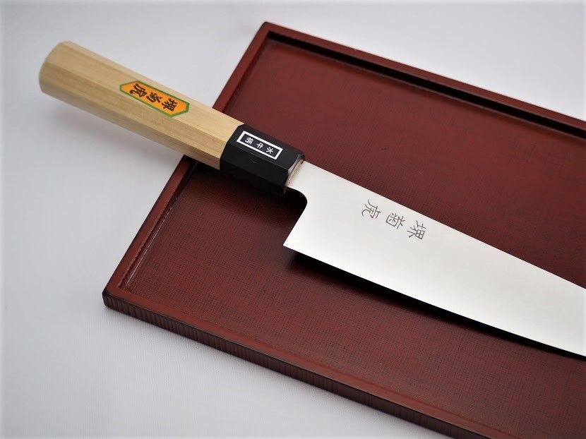 堺包丁　菊虎　特上　刺身包丁　木製ハンドル　刃渡20cm 全長34cm original