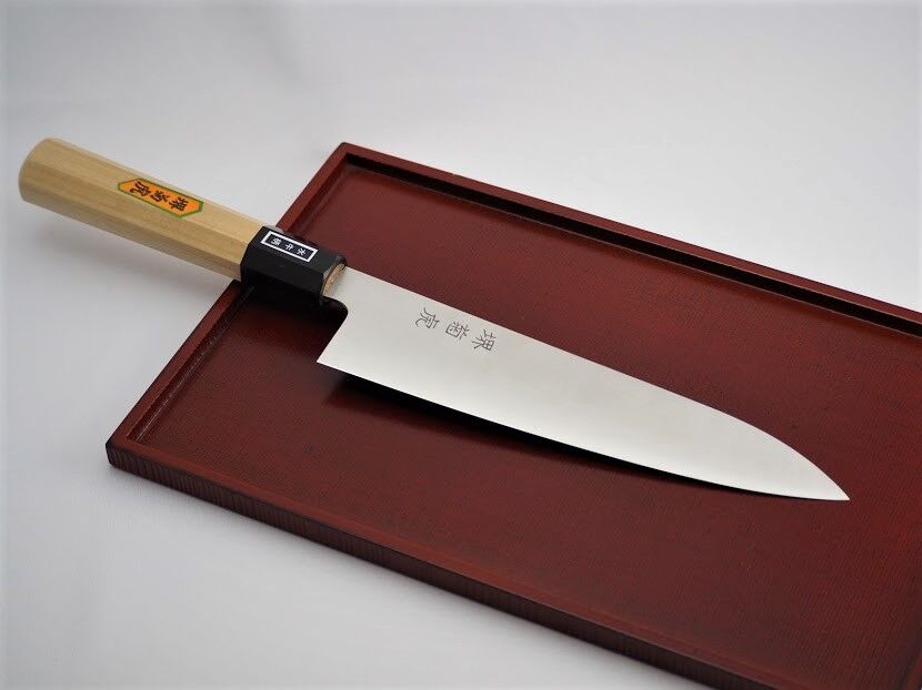 堺庖丁　堺菊虎 寿司切庖丁　24cm 堺菊虎 和包丁 / Sakai Kikutora Kitchen Knife (Item N