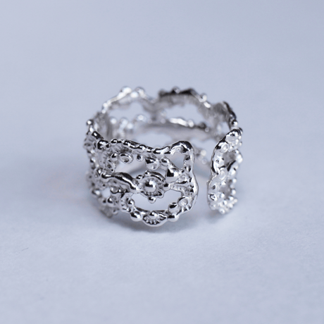 Wrap band (イヤカフ) Rhodium plating