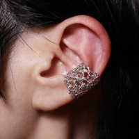 Wrap triangle (イヤカフ) Rhodium plating